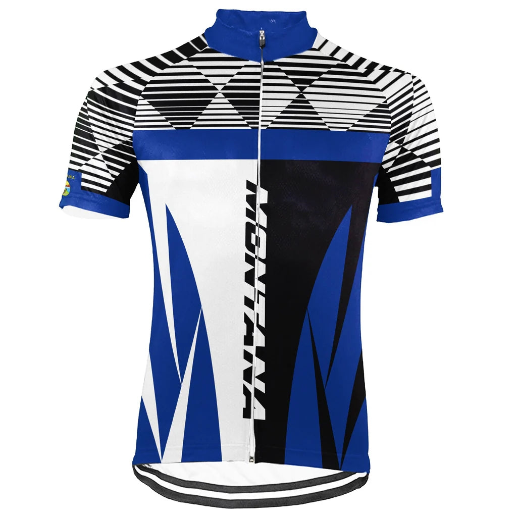 Customized Montana Men's Short Sleeve Cycling Jersey