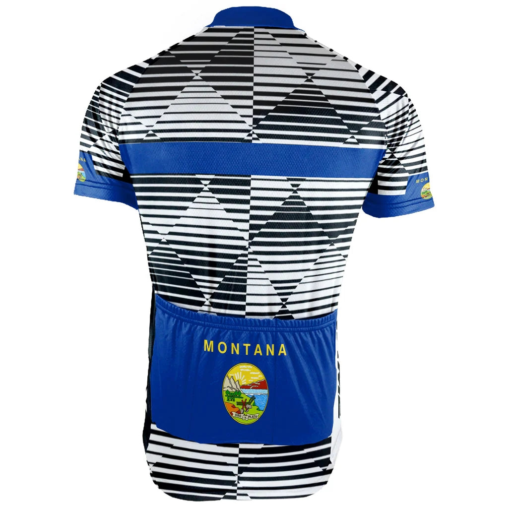 Customized Montana Men's Short Sleeve Cycling Jersey