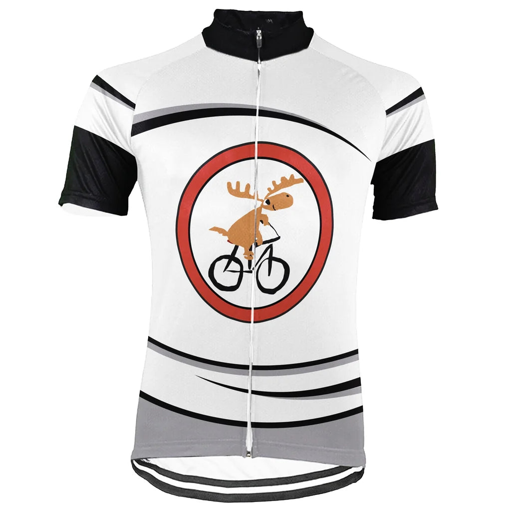 Customized Moose Men's Cycling Jersey Short Sleeve