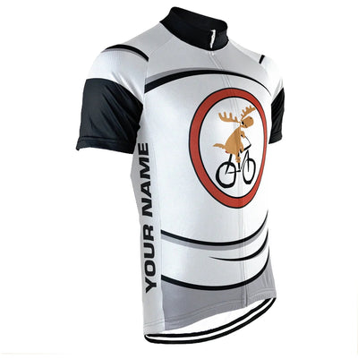 Customized Moose Men's Cycling Jersey Short Sleeve