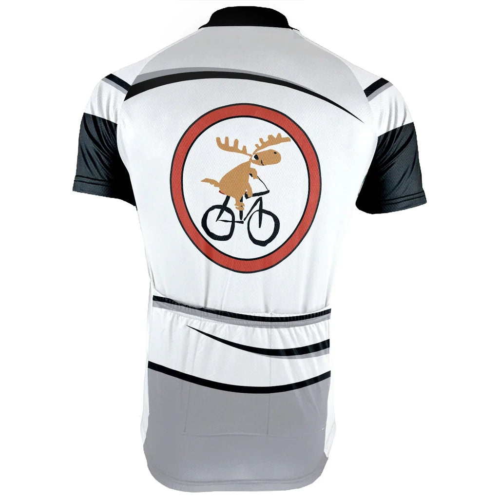 Customized Moose Men's Cycling Jersey Short Sleeve
