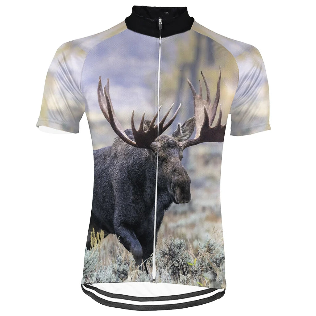 Customized Moose Men's Cycling Jersey Short Sleeve