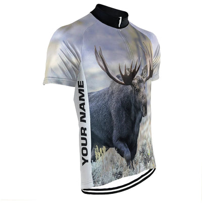 Customized Moose Men's Cycling Jersey Short Sleeve