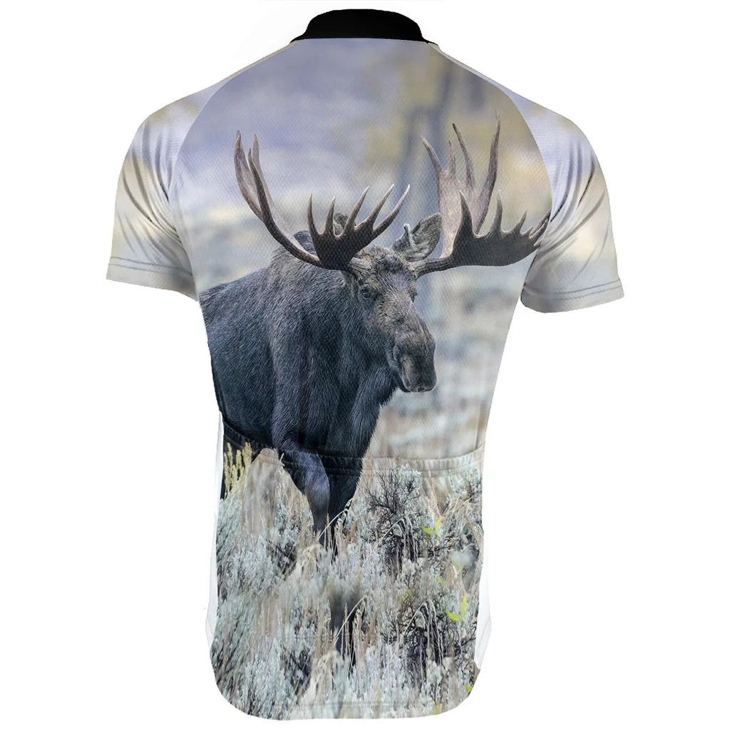 Customized Moose Men's Cycling Jersey Short Sleeve