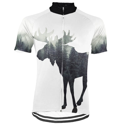Customized Moose Men's Cycling Jersey Short Sleeve
