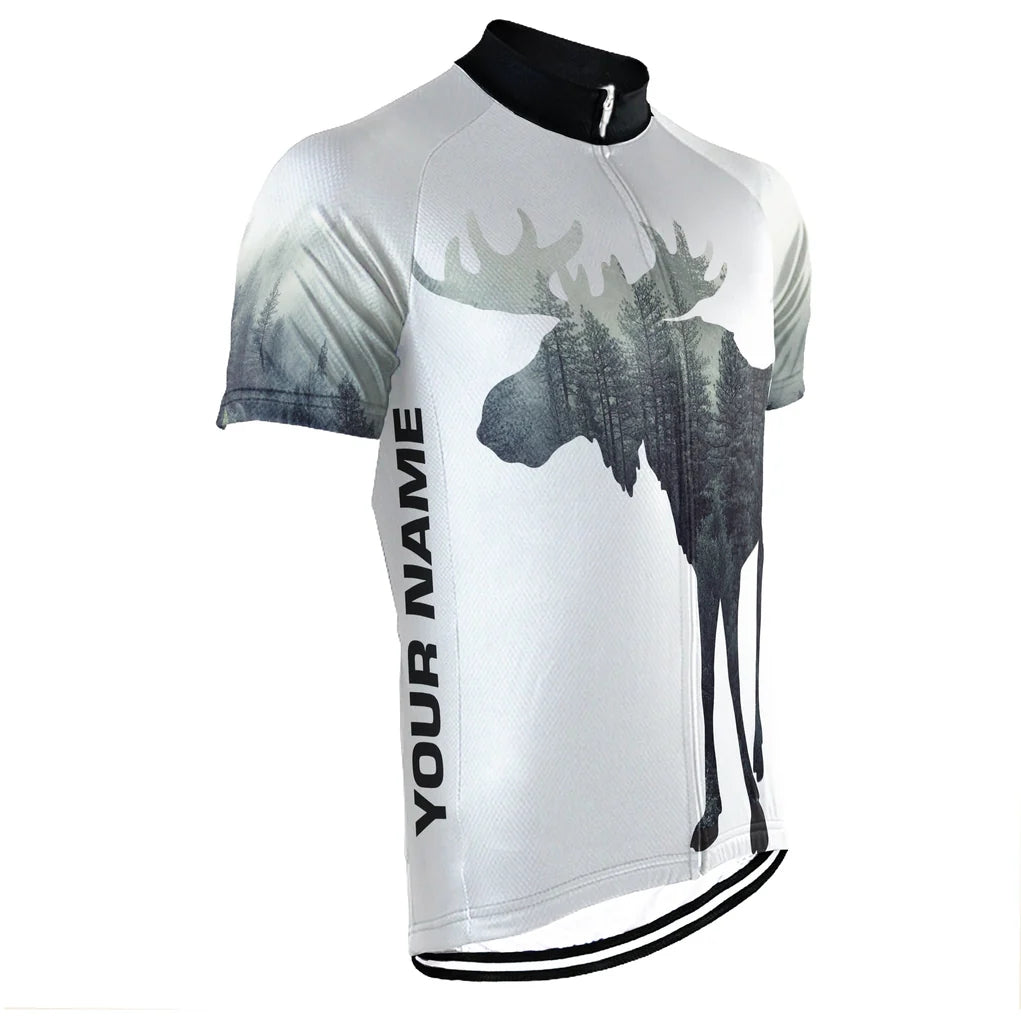 Customized Moose Men's Cycling Jersey Short Sleeve
