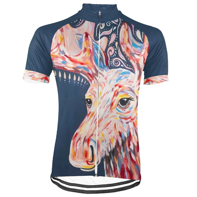 Customized Moose Men's Cycling Jersey Short Sleeve
