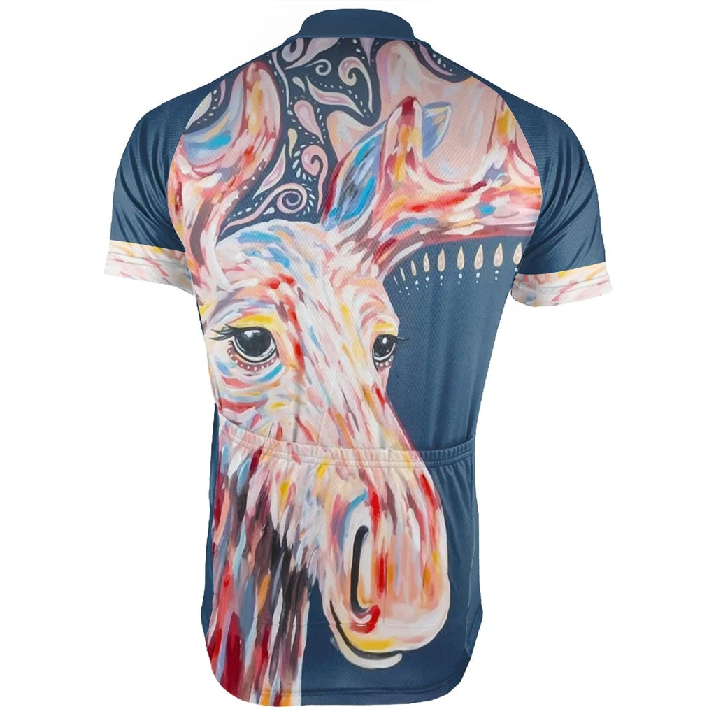 Customized Moose Men's Cycling Jersey Short Sleeve