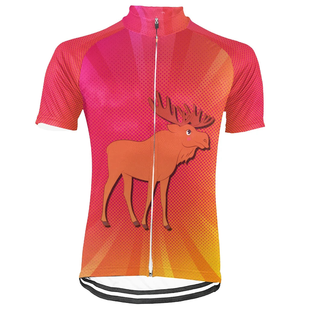 Customized Moose Men's Cycling Jersey Short Sleeve