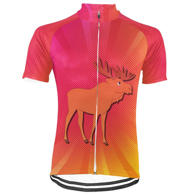 Customized Moose Men's Cycling Jersey Short Sleeve