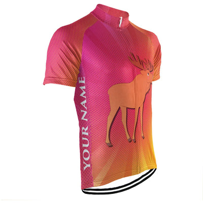 Customized Moose Men's Cycling Jersey Short Sleeve