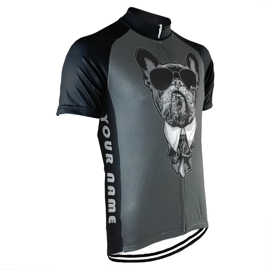 Customized Dog Men's Cycling Jersey Short Sleeve