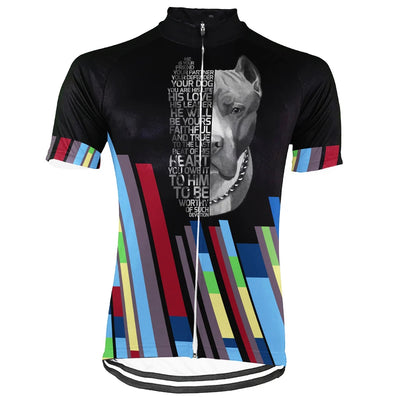 Customized Dog Men's Cycling Jersey Short Sleeve