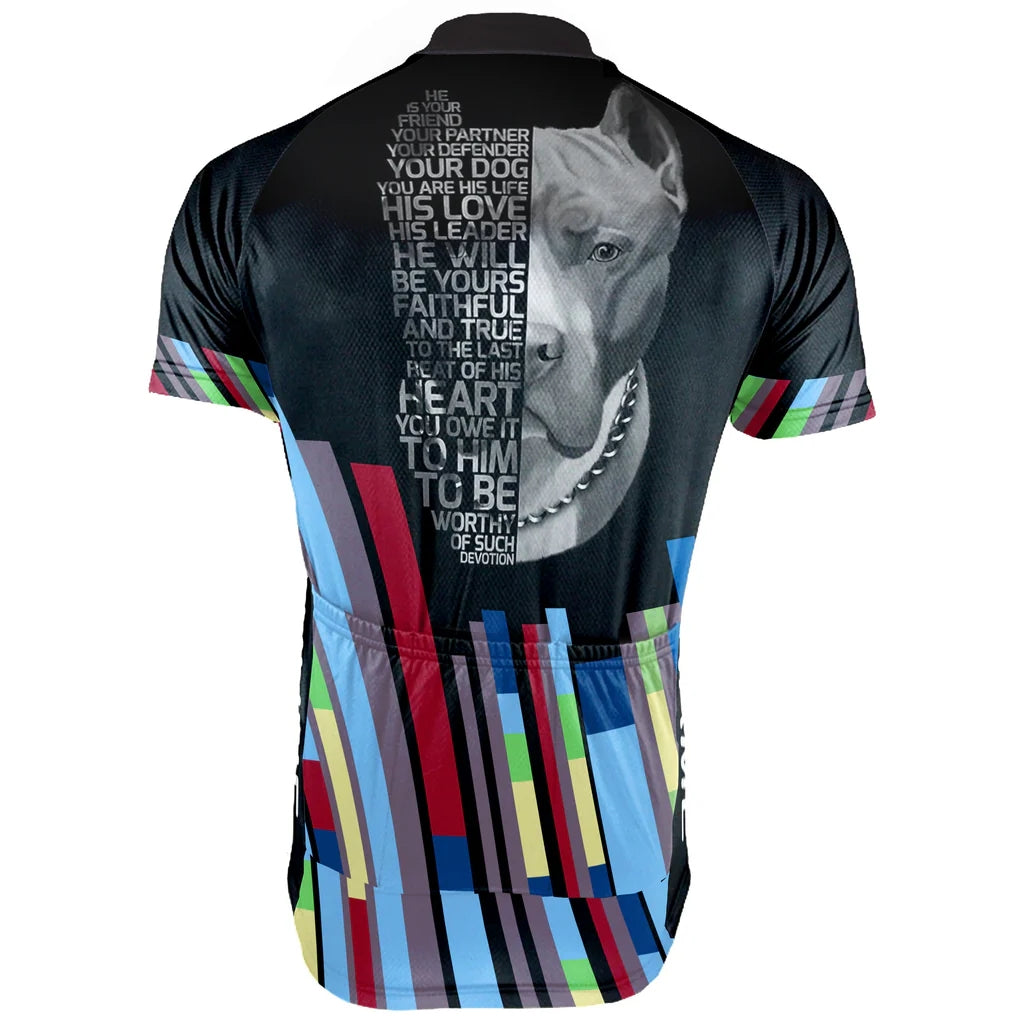 Customized Dog Men's Cycling Jersey Short Sleeve