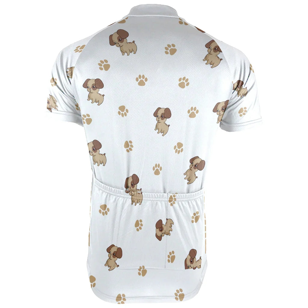 Customized Dog Men's Cycling Jersey Short Sleeve