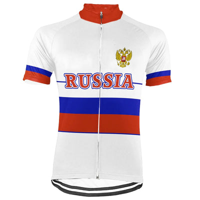Customized Russia Men's Cycling Jersey Short Sleeve