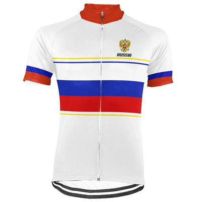 Customized Russia Men's Cycling Jersey Short Sleeve