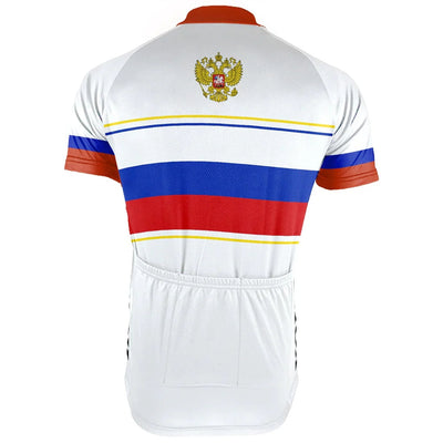 Customized Russia Men's Cycling Jersey Short Sleeve