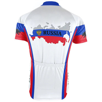 Customized Russia Men's Cycling Jersey Short Sleeve