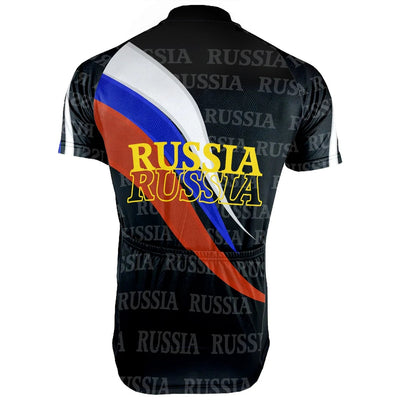 Customized Russia Men's Cycling Jersey Short Sleeve
