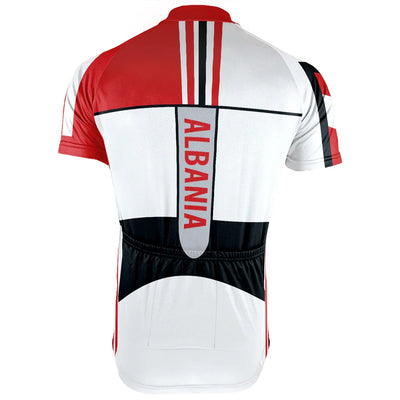 Customized Albania Men's Cycling Jersey Short Sleeve