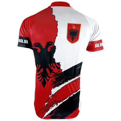 Customized Albania Men's Cycling Jersey Short Sleeve