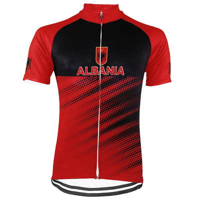 Customized Albania Men's Cycling Jersey Short Sleeve
