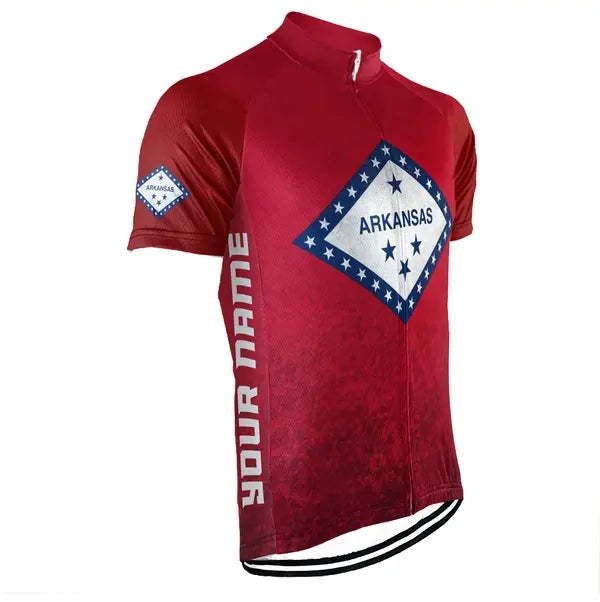 Customized Arkansas Men's Short Sleeve Cycling Jersey