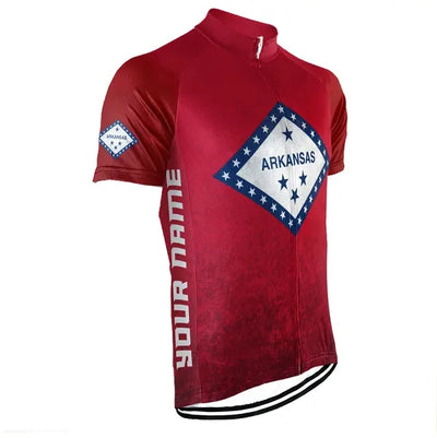 Customized Arkansas Men's Short Sleeve Cycling Jersey