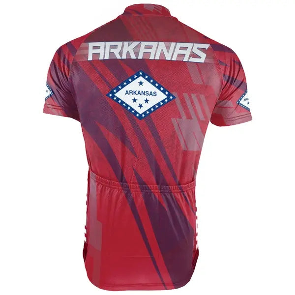 Customized Arkansas Men's Short Sleeve Cycling Jersey