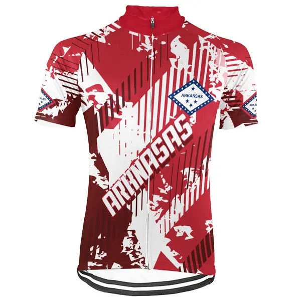 Customized Arkansas Men's Short Sleeve Cycling Jersey