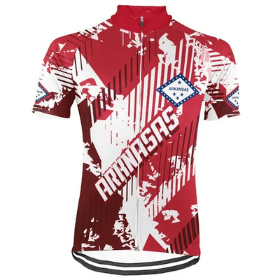 Customized Arkansas Men's Short Sleeve Cycling Jersey