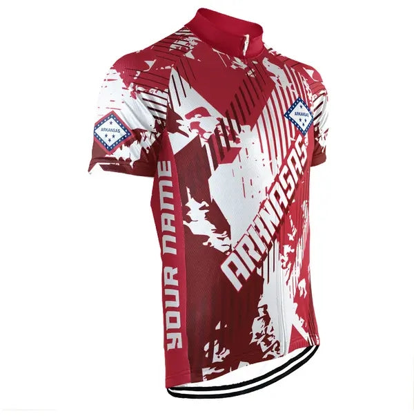 Customized Arkansas Men's Short Sleeve Cycling Jersey