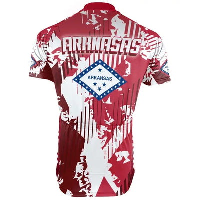 Customized Arkansas Men's Short Sleeve Cycling Jersey