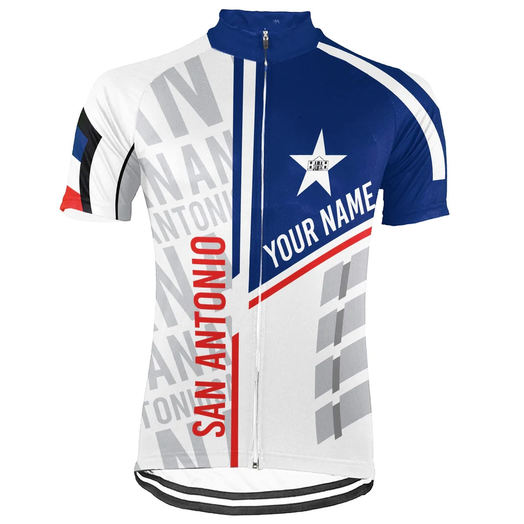 Customized San Antonio Men's Cycling Jersey Short Sleeve