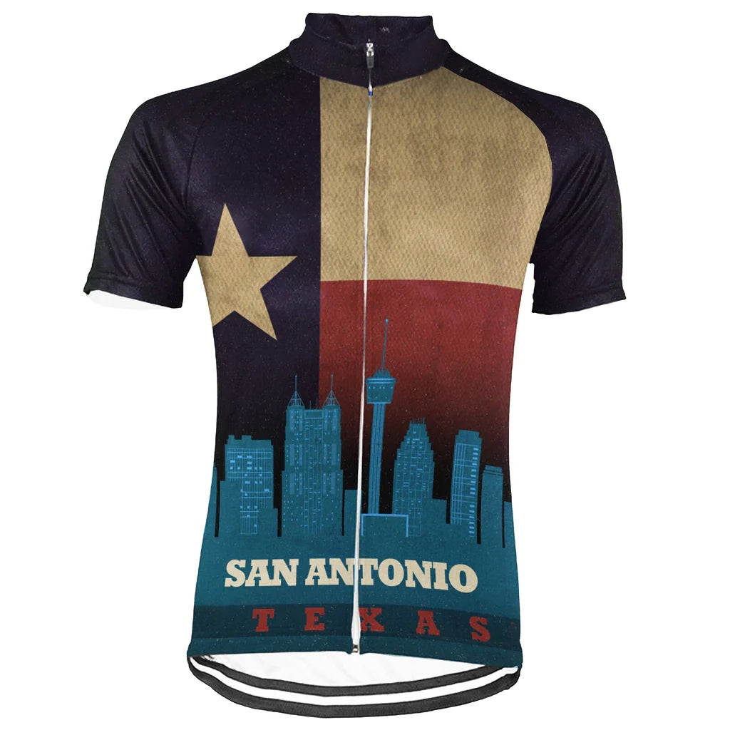 Customized San Antonio Men's Cycling Jersey Short Sleeve