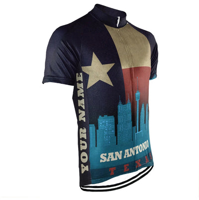 Customized San Antonio Men's Cycling Jersey Short Sleeve