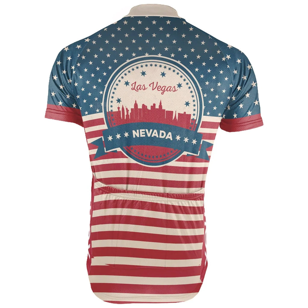 Customized Las Vegas Men's Cycling Jersey Short Sleeve