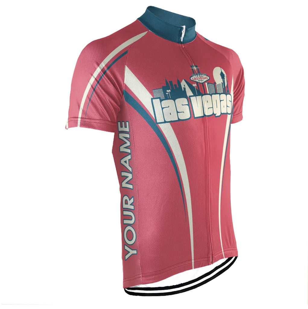 Customized Las Vegas Men's Cycling Jersey Short Sleeve