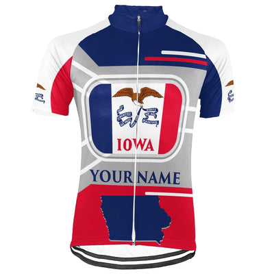 Personalized Iowa Men's Cycling Jersey Short Sleeve