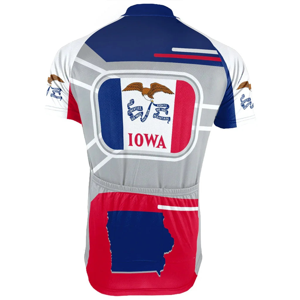 Personalized Iowa Men's Cycling Jersey Short Sleeve