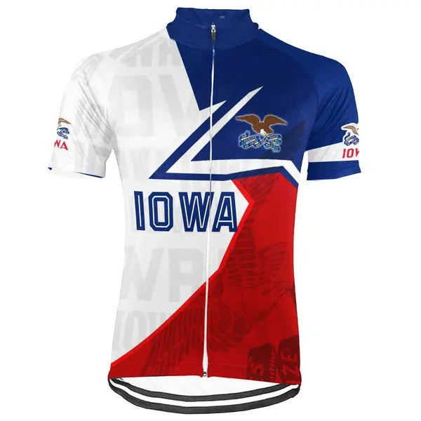 Personalized Iowa Men's Cycling Jersey Short Sleeve