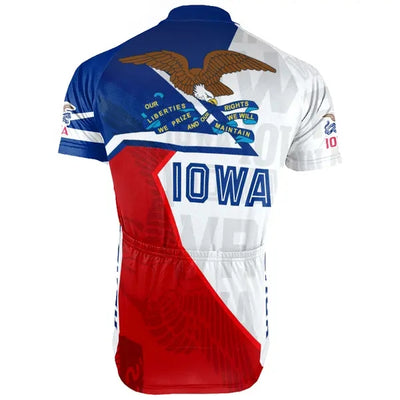 Personalized Iowa Men's Cycling Jersey Short Sleeve