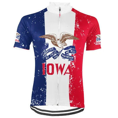 Personalized Iowa Men's Cycling Jersey Short Sleeve