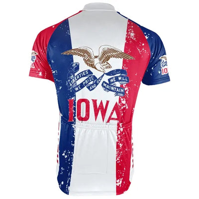 Personalized Iowa Men's Cycling Jersey Short Sleeve
