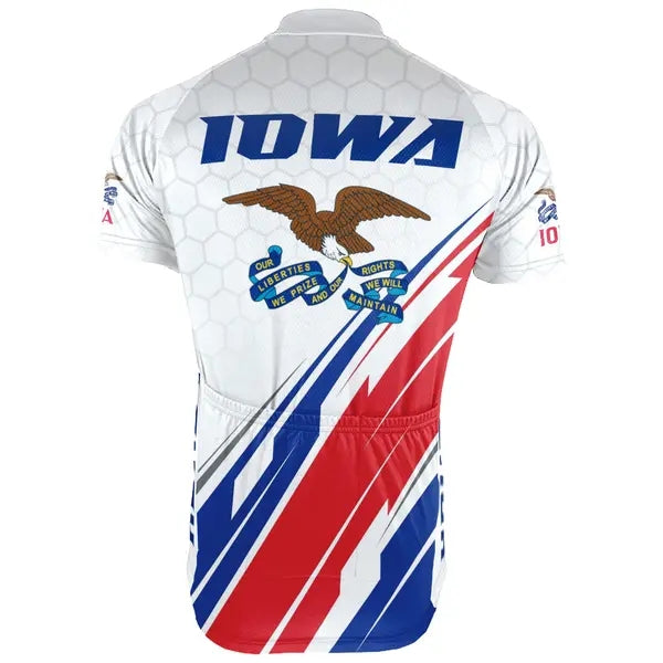 Personalized Iowa Men's Cycling Jersey Short Sleeve