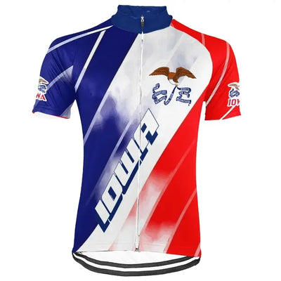 Personalized Iowa Men's Cycling Jersey Short Sleeve