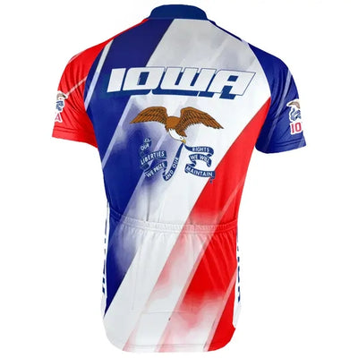 Personalized Iowa Men's Cycling Jersey Short Sleeve