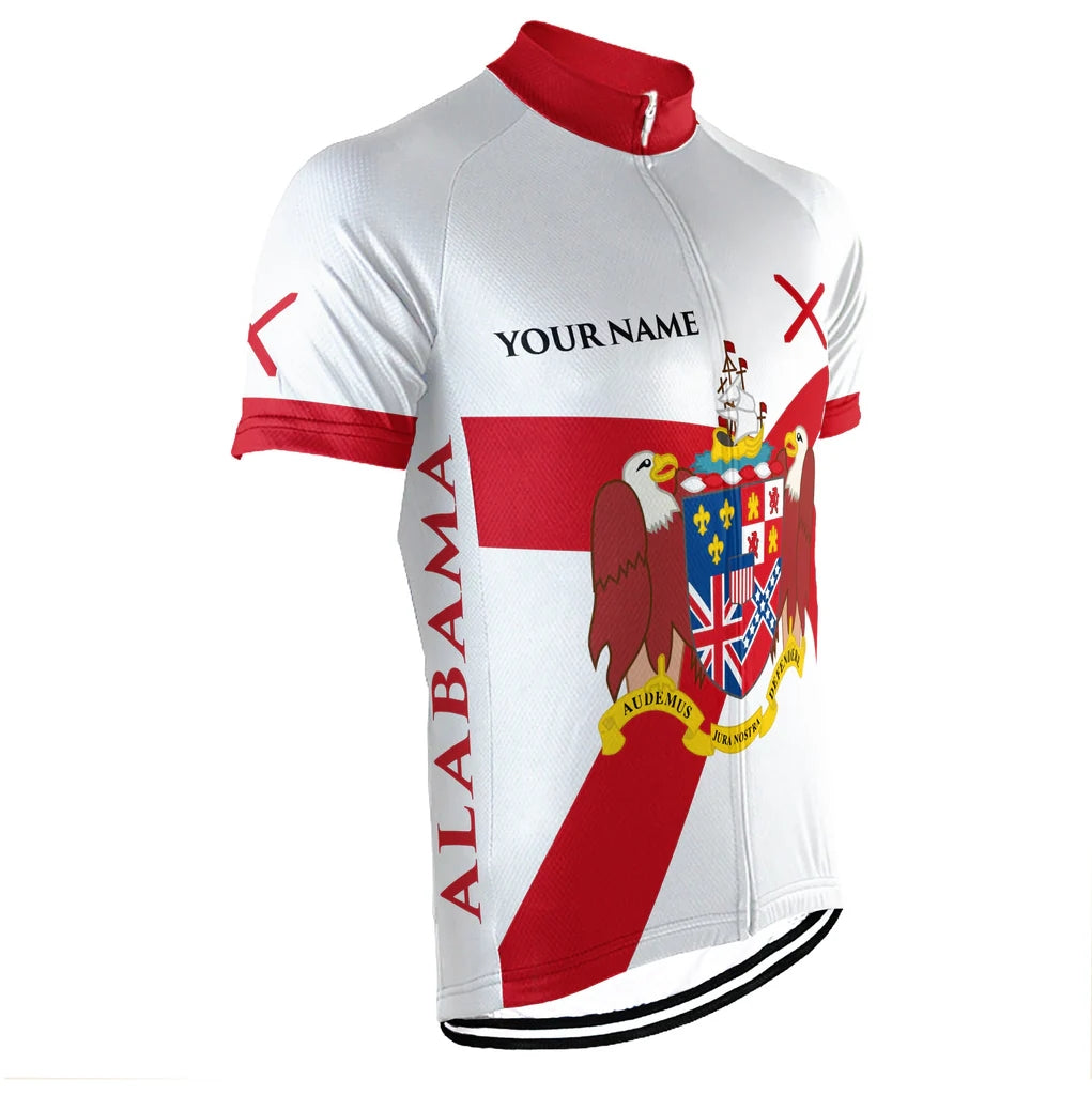 Customized Alabama Men's Cycling Jersey Short Sleeve