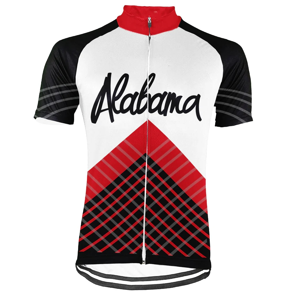 Customized Alabama Men's Cycling Jersey Short Sleeve